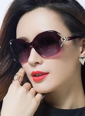 威古氏新款气质显瘦大框太阳镜