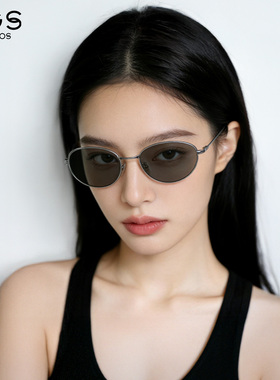 威古氏复古猫眼墨镜女老钱风太阳镜防晒防紫外线偏光太阳眼镜