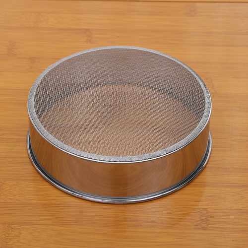 不锈钢筛子圆形面粉筛手持糖粉中药筛40目细网筛烘焙工具过滤网筛 - 图0