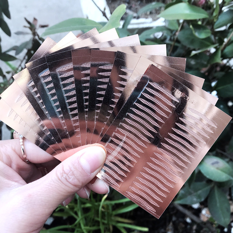 涵贝尔内双玫瑰金底单面尖角双眼皮贴肿眼泡美目眼皮贴10张360贴 - 图0