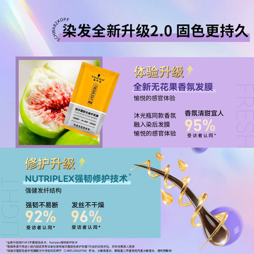 施华蔻冷萃灰棕色染发膏璀璨天然植物纯正品黑茶色泡泡染发膏霜女 - 图2