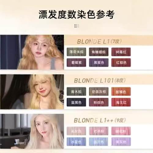 施华蔻漂发剂褪色膏漂粉去黄染发剂褪色不伤发l101白金防断漂浅霜 - 图2