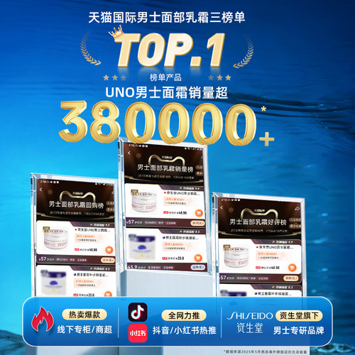 资生堂UNO男士面霜保湿乳补水控油吾诺男士护肤品官方旗舰店正品-图0