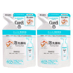 珂润氨基酸控油洗面奶女日本Curel洁面乳泡沫补充替换装男敏感肌