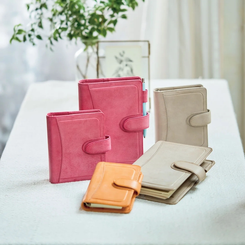 日本Davinci 达芬奇Roroma Hook限定色手账本肉肉马按扣式真皮本 - 图2