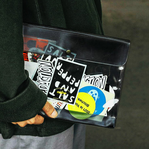 日本HIGHTIDE Nahe防水多功能收纳袋按扣资料袋透明视窗文件袋 - 图1