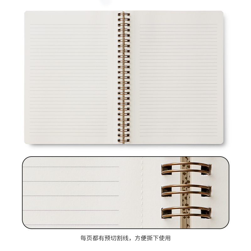 美国Rifle Paper CO.金属线圈横线笔记本可爱少女心简约ins风本子 - 图1