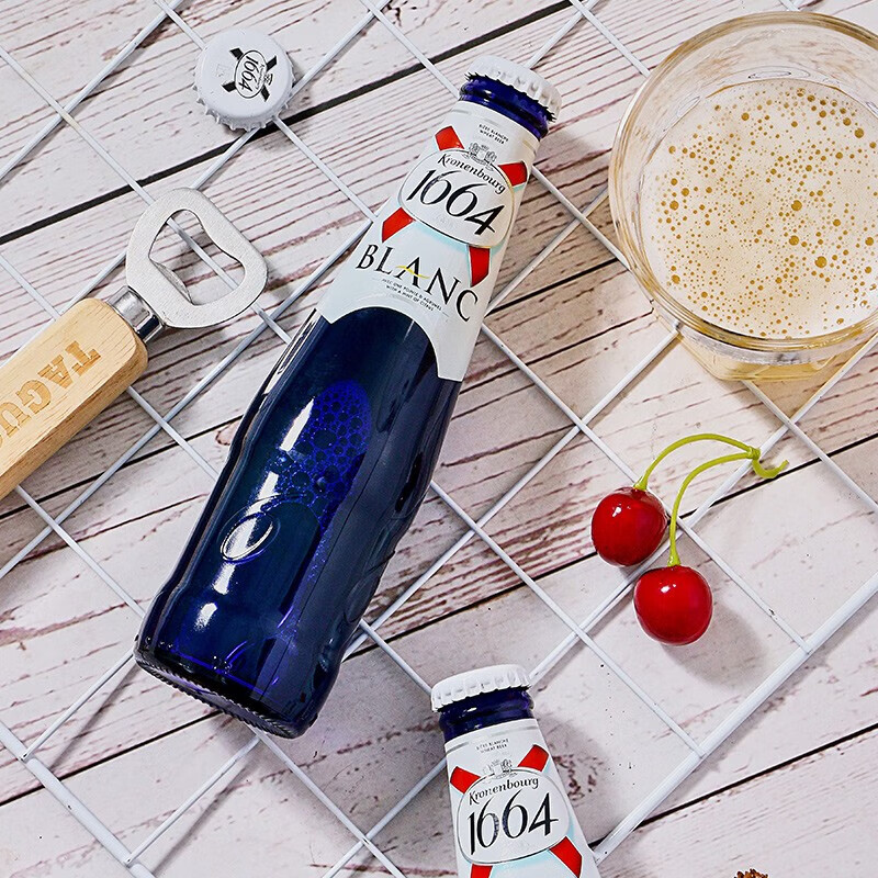 进口1664白啤330ml*24瓶波兰克伦堡Kronenbourg大瓶装白啤酒整箱 - 图3