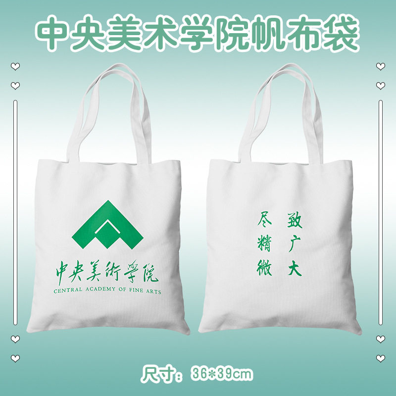 艺术类院校帆布袋 北京电影广州美术上海戏剧学院书包单肩手提包