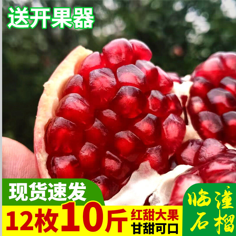 陕西安临潼红甜石榴新鲜多汁现摘现发应季精品礼盒水果整箱农产品