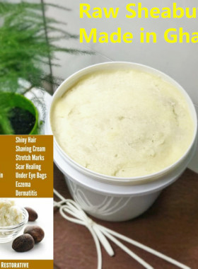 Raw shea butter African Ghana 纯乳木果油未精制保湿手工皂原料
