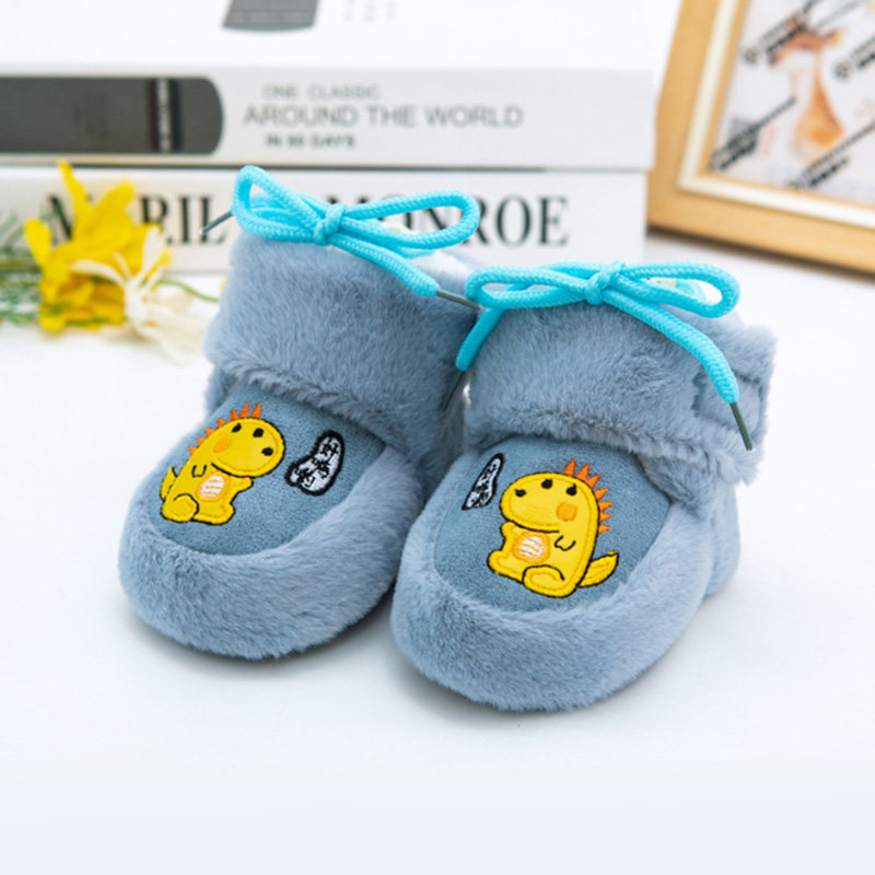 婴儿鞋子婴幼儿棉鞋6-12月宝宝学步不掉步前鞋加绒软底婴儿鞋冬季,淘宝优惠券,粉丝福利购,淘宝优惠卷