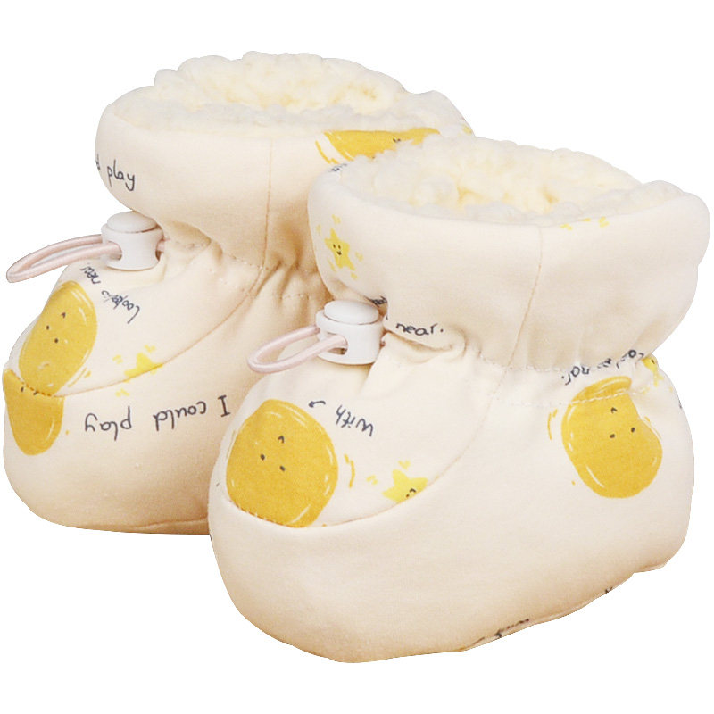 冬季新款婴儿毛蹄子棉鞋A类0-6宝宝幼童鞋新生儿脚套加绒保暖不掉,淘宝优惠券,粉丝福利购,淘宝优惠卷