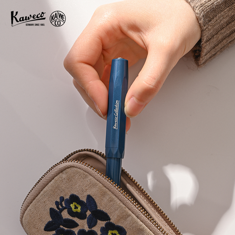 德国进口卡维克KAWECO Collection收藏家系列银河蓝口袋短钢笔练字办公高档精致高颜值送礼女生-图3