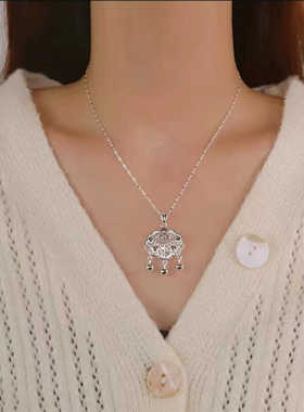 项链玖鸣925好看项链女925