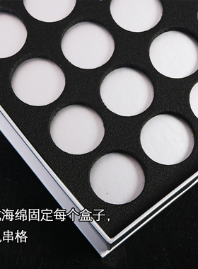 美甲饰品合金钻小圆盒开窗硬卡