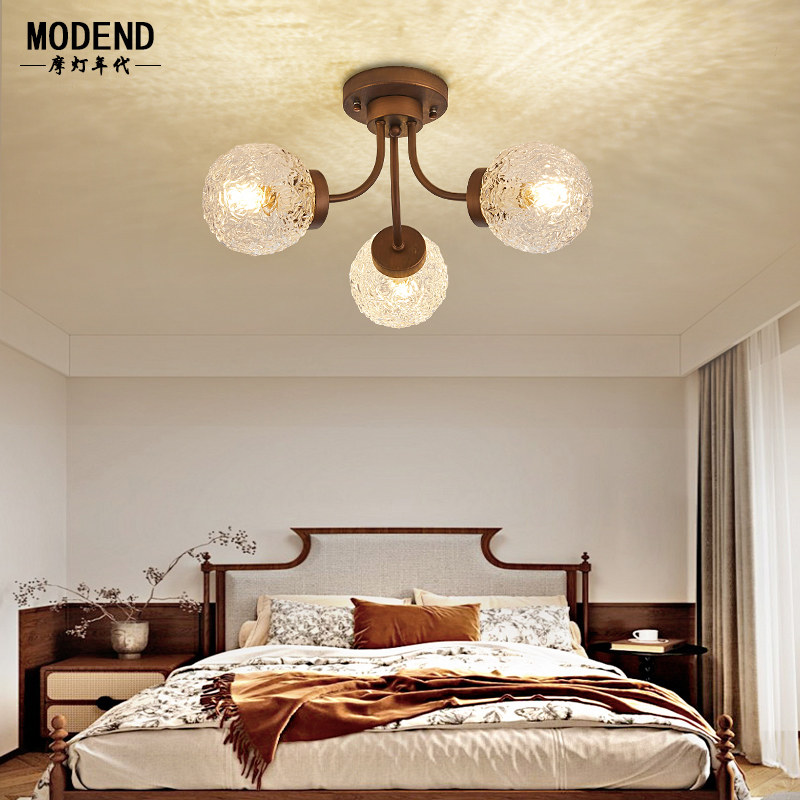 中古客厅吊灯美式南洋风铁艺卧室法式复古轻奢餐厅北欧魔豆灯具,淘宝优惠券,粉丝福利购,淘宝优惠卷