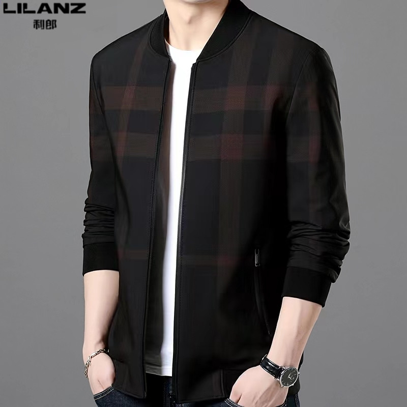 利郎男装短款夹克外套冬季长袖拉链开衫男士棒球领纯色休闲上衣潮,淘宝优惠券,粉丝福利购,淘宝优惠卷
