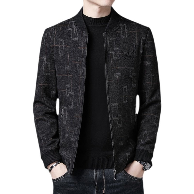 利郎男装短款夹克外套冬季长袖拉链开衫男士棒球领纯色休闲上衣潮,淘宝优惠券,粉丝福利购,淘宝优惠卷