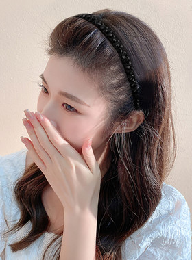 金属水晶铁发箍女高级感轻奢日常