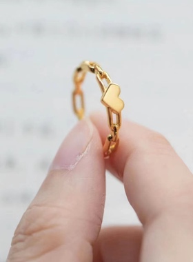 钛钢戒指不褪色简约戒指