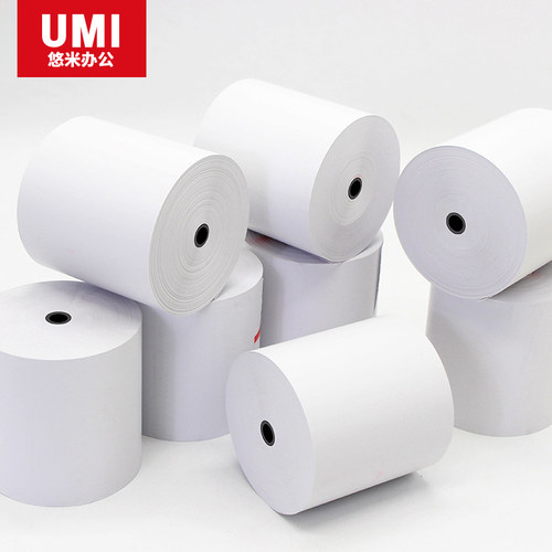 悠米 57x50热敏收银纸80x80小票纸80*80mm热敏打印纸80x60卷纸80x50卷式热敏纸57mm小票机纸57x30mm外卖57x40 - 图2