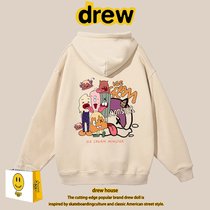 Drew smiley face European and American port Wind Leisure Lianhood Mens 2023 new design Sensation Niche Big Code Couple Hoodies