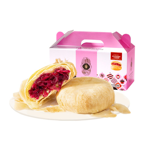 潘祥记玫瑰鲜花饼小零食休闲食品小吃糕点心饼干早餐速食云南特产 - 图3