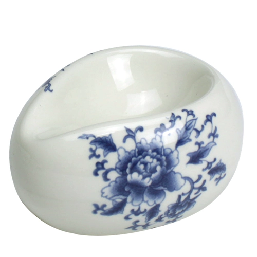 Новый белый арочный квадратный квадратный сине -белый фарфоровый овал, деревянная нить пятна, один человек -на ковшой аксессуары -трус