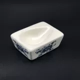 Новый белый арочный квадратный квадратный сине -белый фарфоровый овал, деревянная нить пятна, один человек -на ковшой аксессуары -трус