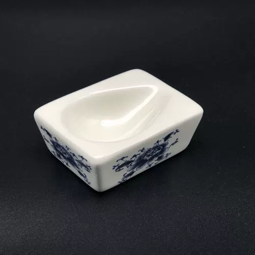Новый белый арочный квадратный квадратный сине -белый фарфоровый овал, деревянная нить пятна, один человек -на ковшой аксессуары -трус