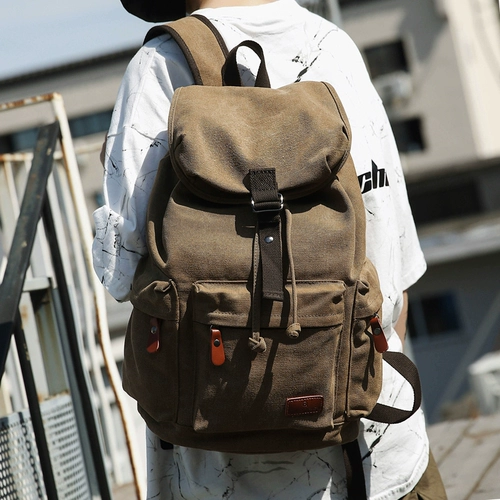 Ретро дорожный мужской тканевый ноутбук, школьный рюкзак для школьников, сумка через плечо, сумка для путешествий, подходит для студента
