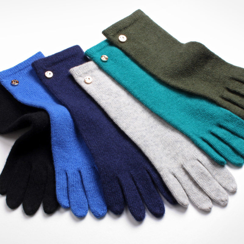 秋冬季韩版针织保暖中长款羊毛触控全指女士100%纯山羊绒触屏手套,淘宝优惠券,粉丝福利购,淘宝优惠卷