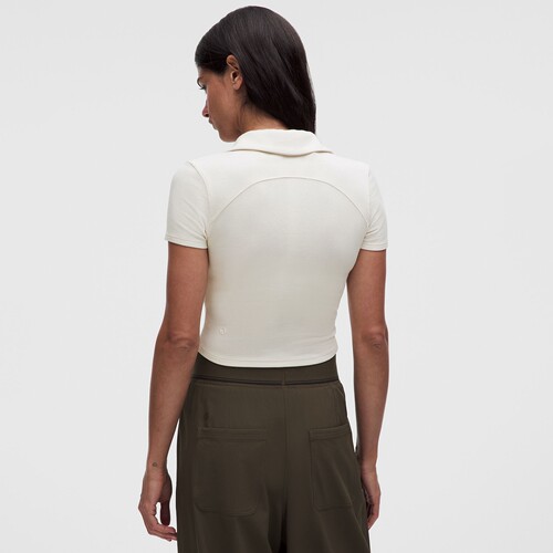 Button-Up 女士带领短袖衬衫丨lululemon丨LW3JF7S - 图1