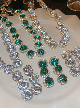 闪钻项链轻奢高级气质