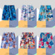 Summer sports fast -drying and loose men's shorts in summer big pants big pants beach pants five -point tourism casual pants men's tide