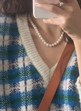 仿珍珠戒指女开口可调节