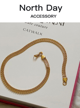 新品欧美时髦好搭钛钢金网网链