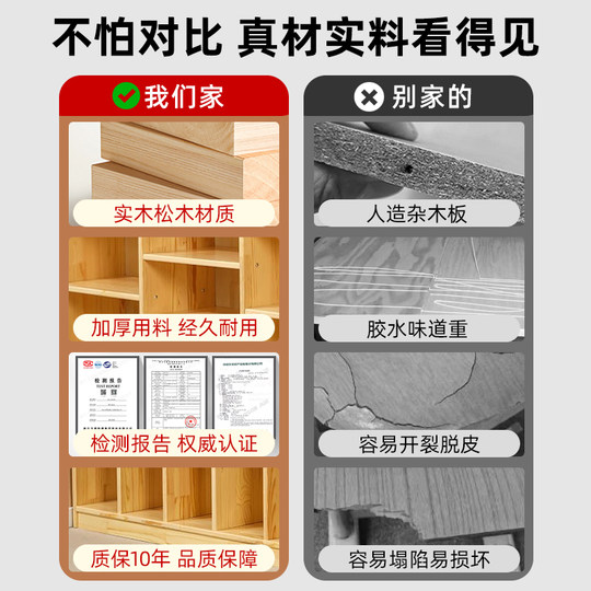 Kindergarten solid wood toy cabinet children's storage shelf log school bag cabinet shoe cabinet bookcase area corner cabinet combination