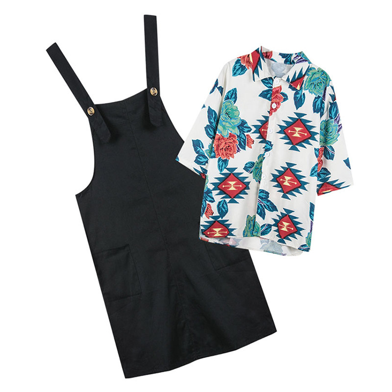 孕妇背带裤夏季外穿潮妈网红背带裙 臻蒂美孕妇背带裤