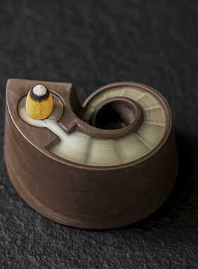 新品灯塔倒流香炉家用室内回流香炉 backflow incense burner