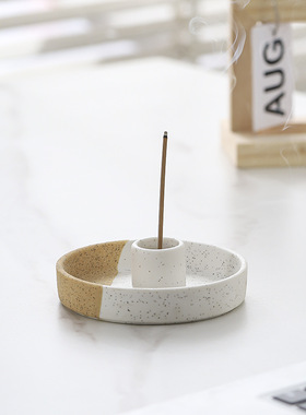 Palo Santo  Holder  陶瓷香托香盘圣木鼠尾草燃烧盘烛台圣木架