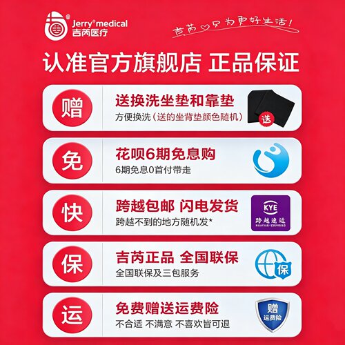 吉芮电动轮椅折叠轻便智能全自动老人老年残疾人代步车室内可躺 - 图0