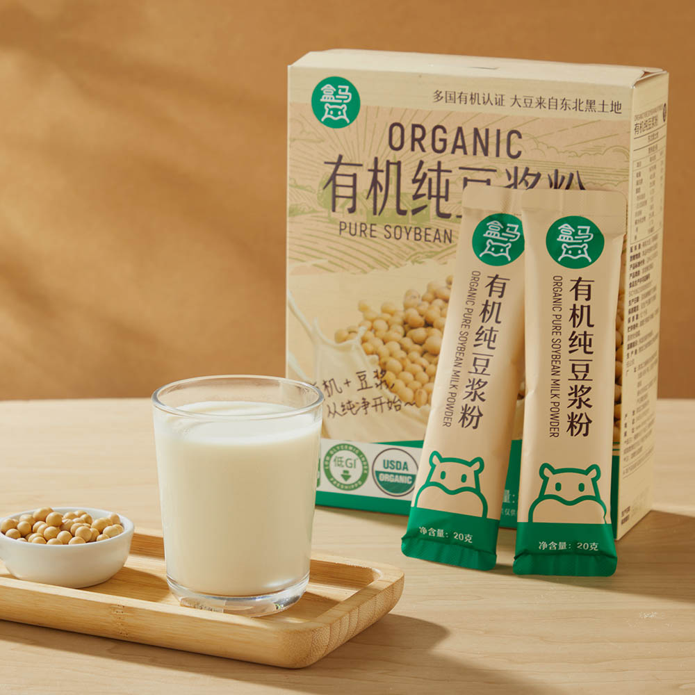 盒马 低GI有机纯豆浆粉300g(20g*15支)