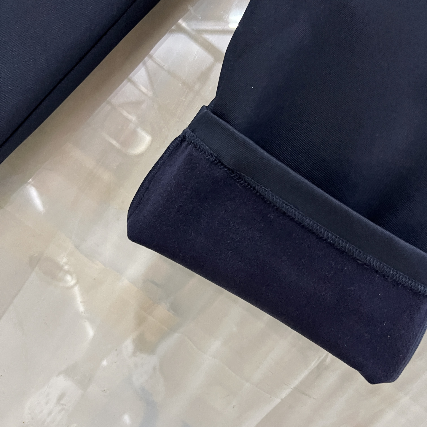 卓YDK-96D082商场专卖2025冬时尚新品女裤高腰显瘦加绒保暖长裤子 - 图2