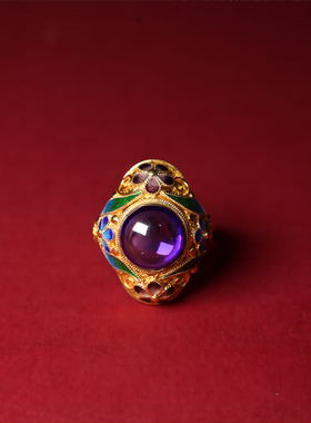 女纯银999古风非遗戒指