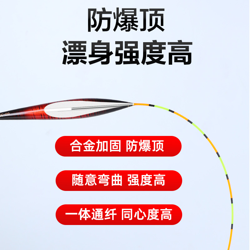 化氏佛手孔雀羽浮漂22款新品正品高灵敏加粗醒目套装行程鲫鱼鱼漂