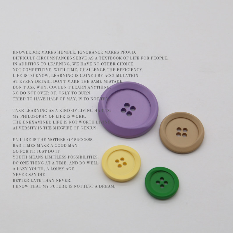 彩色西装扣子百搭男女树脂纽扣外套时尚树脂开衫裤子高档毛呢彩色 - 图0