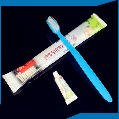 Одноразовая зубная щетка для отеля, зубная паста, комплект, 2 в 1, делается под заказ