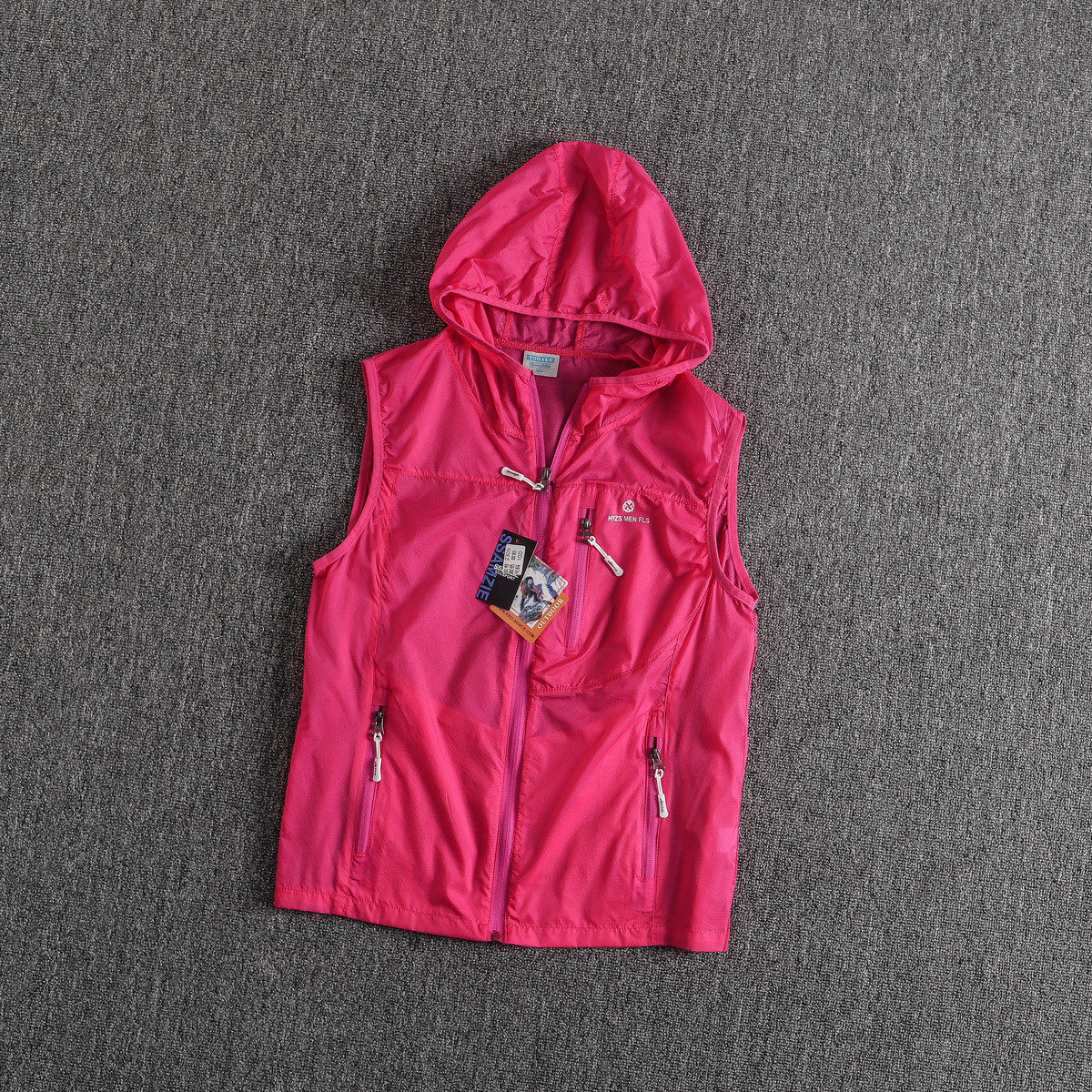 夏季连帽速干马甲女士户外跑步登山运动马夹单层防晒无袖开衫背心,淘宝优惠券,粉丝福利购,淘宝优惠卷